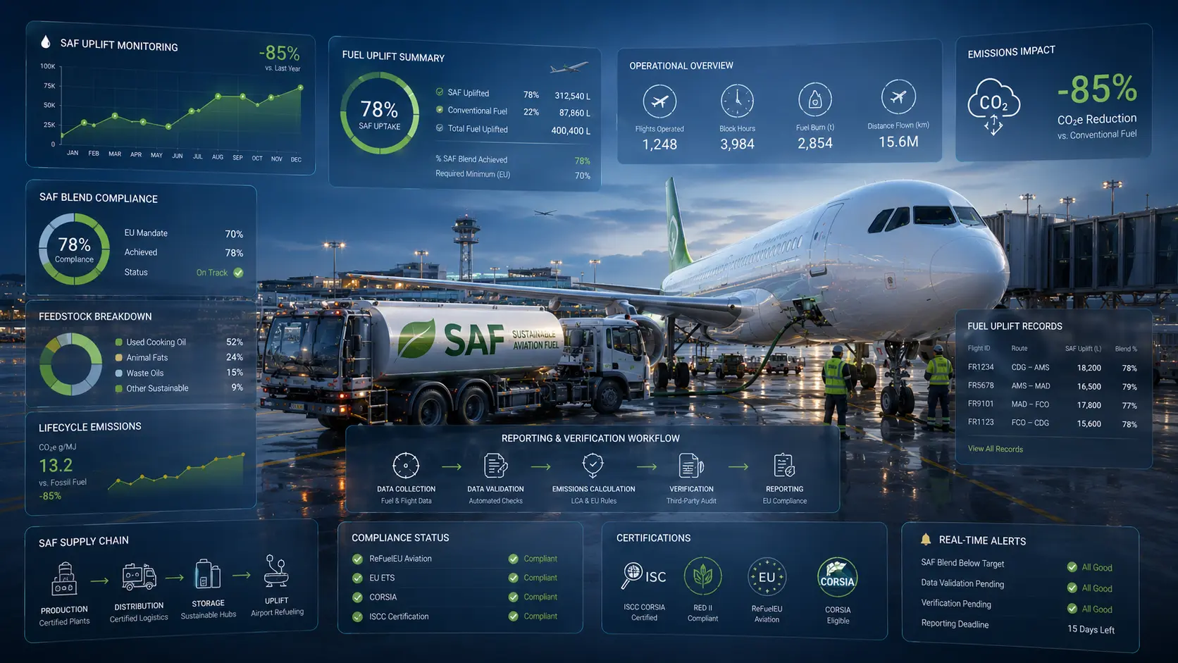 ReFuelEU Aviation Compliance in 2026: Monitoring, Reporting, Verification, and Common Challenges